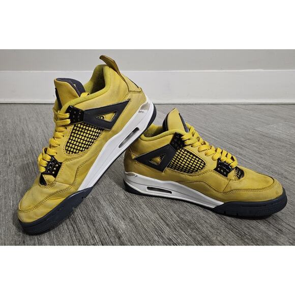 Jordan Air Jordan 4 Retro Lightning Yellow Black Men\'s Sneaker Low Top 8.5 main image 13